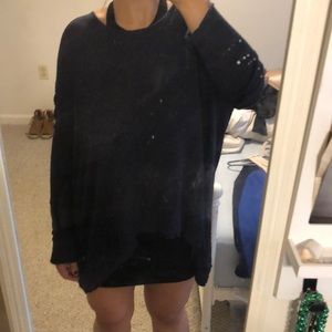 Free people open back sweater